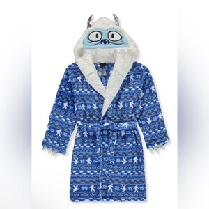 Sleep On It Boys' Ice Monster sleepwear Robe Color: blue/multi Size: 12/14 NWT